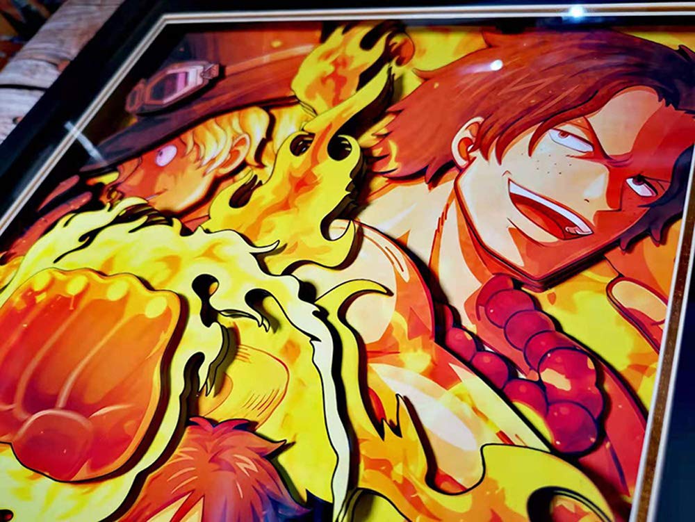 Amazon.co.jp: AooCare ONE PIECE ワンピース 画 周辺 グッズ 立体絵